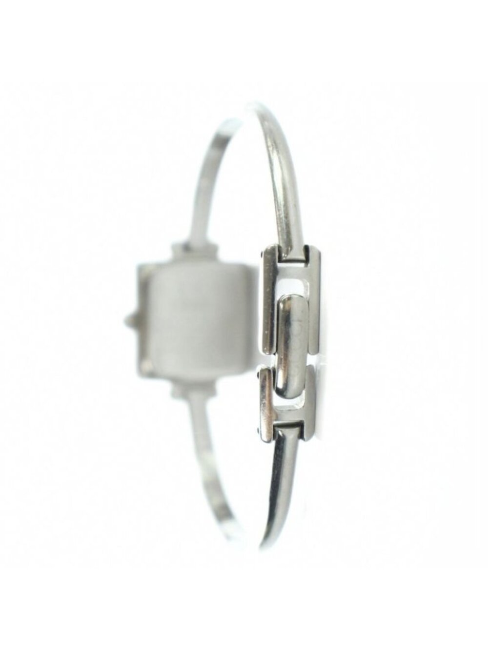 Gucci L Watch Quartz Bangle Black Dial Silver - Picture 3 of 8